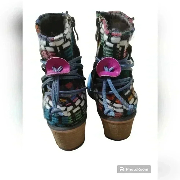 Socofy Women's Bohemian Ankle Boots - Picture 3 of 5